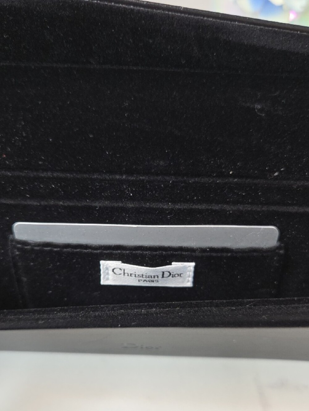 Authentic Christian Dior Black Foldable Sunglasses Case - Picture 5 of 6